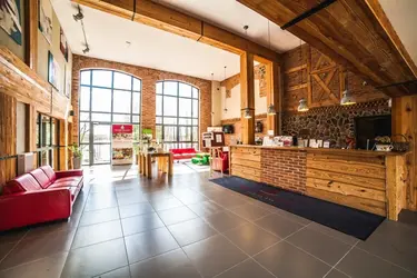 Habitación con balcón en Zalesie Mazury Active Spa: descanso confortable